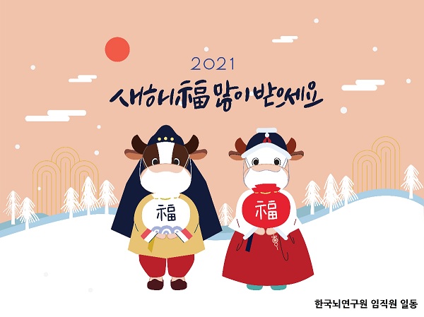 새해 복 많이 받으십시오. - 한국뇌연구원 임직원 일동 -