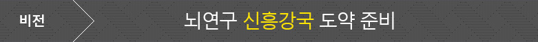 비전 - 뇌연구 신흥강국 도약 준비